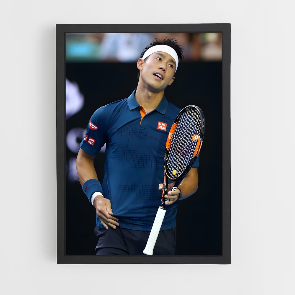 Poster Kei nishikori – affiche Tennis (vue 2)